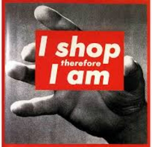 I shop therefore I am, obra de arte