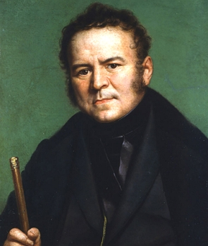 Retrato pintado de Stendhal