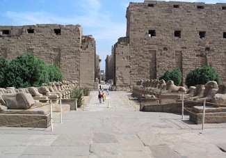 Templo de Karnak na cidade eg&iacute;pcia de Tebas
