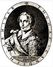 Retrato do cors&aacute;rio ingl&ecirc;s Thomas Cavendish