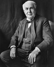 Foto do inventor Thomas Edison