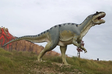 Reprodu&ccedil;&atilde;o de um Tiranossauro Rex