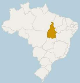 Localiza&ccedil;&atilde;o de Tocantins no Brasil