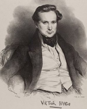 Retrato de Victor Hugo jovem