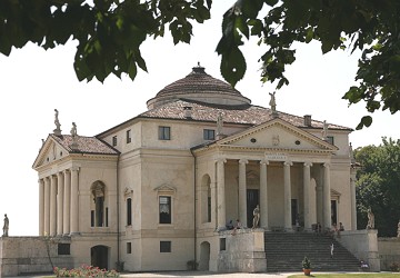 Villa Capra, a mais conhecida obra arquitet&ocirc;nica de Andrea Palladio