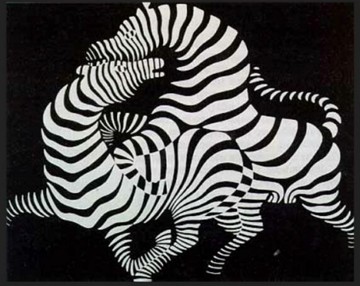 Zebra, obra de Victor Vasarely